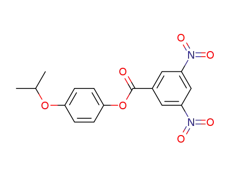 Molecular Structure of 86636-11-5 (3,5-Dinitro-benzoic acid 4-isopropoxy-phenyl ester)