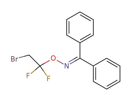Molecular Structure of 844-42-8 (O-(1,1-Difluor-2-brom-ethyl)-benzophenonoxim)