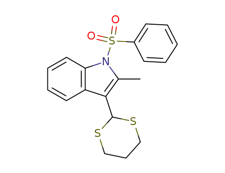 1H-Indole, 3-(1,3-dithian-2-yl)-2-methyl-1-(phenylsulfonyl)-