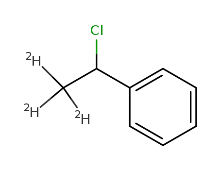 Molecular Structure of 40662-53-1 ((1-chloro-2,2,2-trideuterio-ethyl)-benzene)