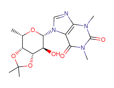 7-(6-deoxy-3,4-O-isopropylidene-β-L-galactopyranosyl)theophylline