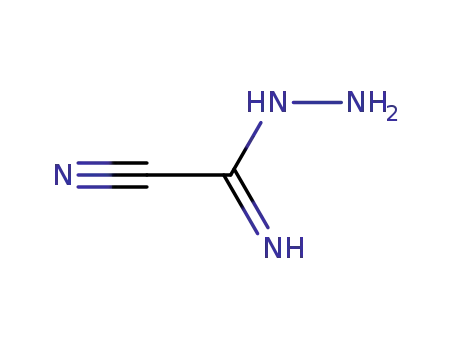 Molecular Structure of 54606-55-2 (Acetonitrile, hydrazinoimino-)