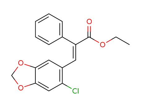 Benzeneacetic acid, a-[(6-chloro-1,3-benzodioxol-5-yl)methylene]-,ethyl ester cas  6316-29-6