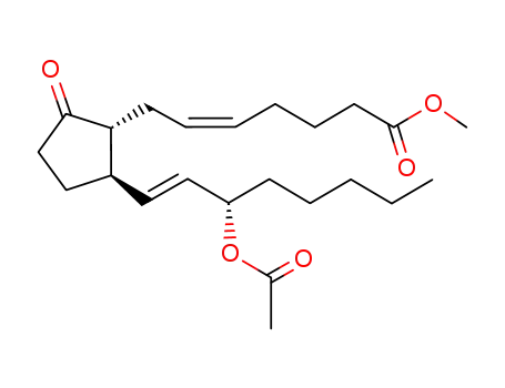 (-)-11-desoxyprostaglandin E<sub>2</sub> acetate methyl ester