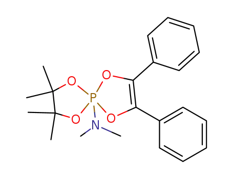 5-dimethylamino-7,7,8,8-tetramethyl-2,3-diphenyl-1,4,6,9-tetraoxa-5λ<sup>5</sup>-phospha-spiro[4.4]non-2-ene