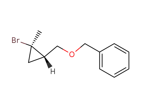 Benzene, [[(2-bromo-2-methylcyclopropyl)methoxy]methyl]-, cis-