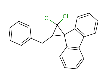 Spiro[cyclopropane-1,9'-[9H]fluorene], 2,2-dichloro-3-(phenylmethyl)-