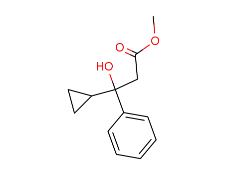 Molecular Structure of 35200-87-4 (3-cyclopropyl-3-hydroxy-3-phenyl-propionic acid methyl ester)