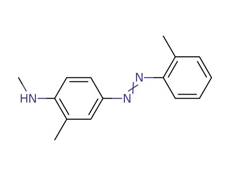 Molecular Structure of 2058-63-1 (2,<i>N</i>-dimethyl-4-<i>o</i>-tolylazo-aniline)