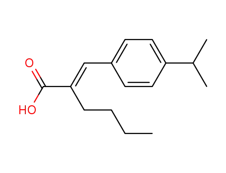 Molecular Structure of 101276-92-0 (2-butyl-3<i>t</i>-(4-isopropyl-phenyl)-acrylic acid)