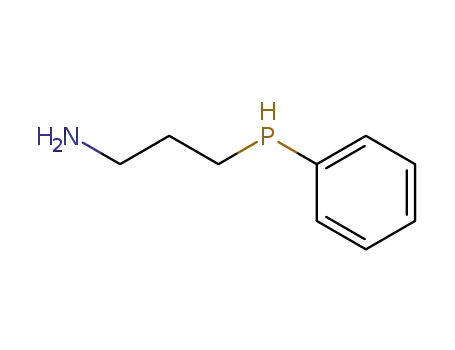 Molecular Structure of 13822-50-9 (1-Propanamine, 3-(phenylphosphino)-)