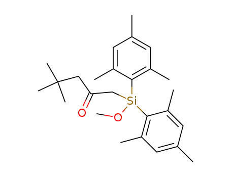 1-[Methoxy-bis-(2,4,6-trimethyl-phenyl)-silanyl]-4,4-dimethyl-pentan-2-one