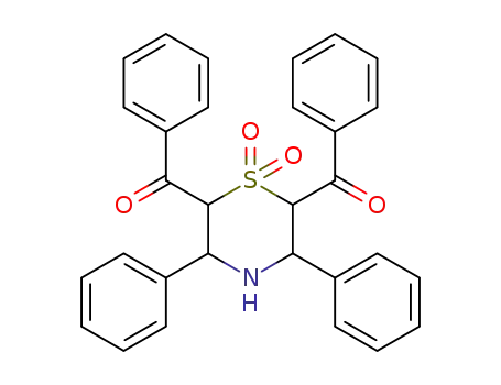 2,6-dibenzoyl-3,5-diphenyltetrahydro-1,4-thiazine-1,1-dioxide