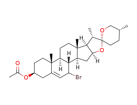 7-bromo-(25R)spirosta-5,7-dien-3β-ol acetate
