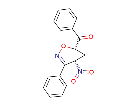 1-benzoyl-5-nitro-4-phenyl-2-oxa-3-azabiclo<3.1.0>hex-3-ene