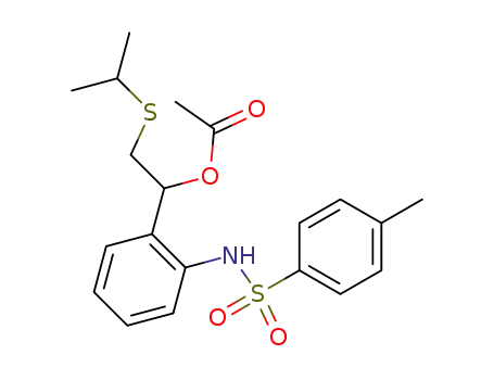 Benzenesulfonamide,
N-[2-[1-(acetyloxy)-2-[(1-methylethyl)thio]ethyl]phenyl]-4-methyl-