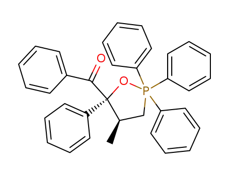 Molecular Structure of 30697-86-0 ([(4R,5R)-4-methyl-2,2,2,5-tetraphenyl-1,2lambda~5~-oxaphospholan-5-yl](phenyl)methanone)