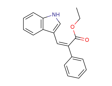 3ξ-indol-3-yl-2-phenyl-acrylic acid ethyl ester