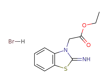 3(2H)-Benzothiazoleacetic acid, 2-imino-, ethyl ester,
monohydrobromide