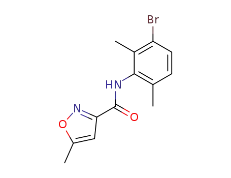 Molecular Structure of 145440-91-1 (N-(3-bromo-2,6-dimethyl-phenyl)-5-methyl-oxazole-3-carboxamide)