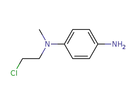 Molecular Structure of 5185-75-1 (1,4-Benzenediamine, N-(2-chloroethyl)-N-methyl-)