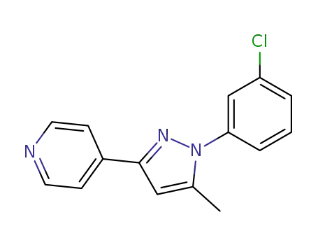 4-[1-(3-chloro-phenyl)-5-methyl-1<i>H</i>-pyrazol-3-yl]-pyridine