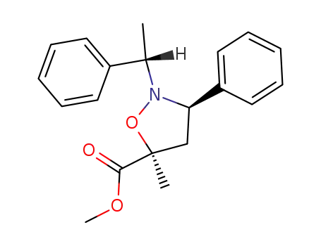 (5<i>S</i>)-5-methyl-3<i>c</i>-phenyl-2-((<i>S</i>)-1-phenyl-ethyl)-isoxazolidine-5<i>r</i>-carboxylic acid methyl ester