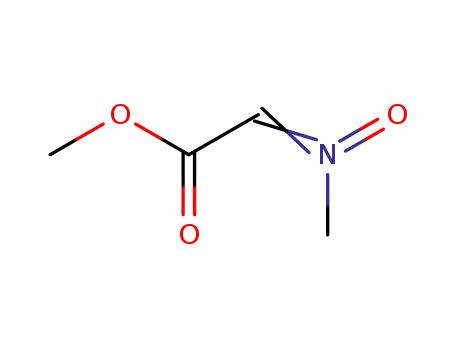 Molecular Structure of 89373-56-8 (Acetic acid, (methyloxidoimino)-, methyl ester, (E)-)