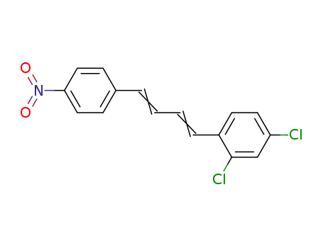 Molecular Structure of 15866-68-9 (2,4-dichloro-1-[4-(4-nitrophenyl)buta-1,3-dien-1-yl]benzene)