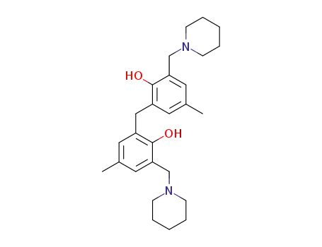 bis-(2-hydroxy-5-methyl-3-piperidinomethyl-phenyl)-methane