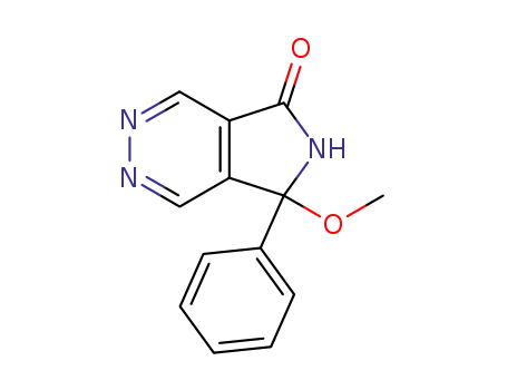 6,7-Dihydro-7-methoxy-7-phenyl-5H-pyrrolo<3,4-d>pyridazin-5-on