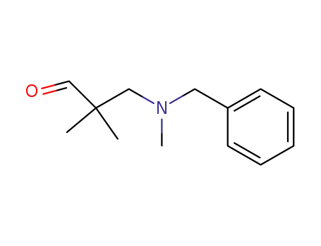 Molecular Structure of 96516-05-1 (Propanal, 2,2-dimethyl-3-[methyl(phenylmethyl)amino]-)
