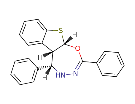 2,5<i>t</i>-diphenyl-(5a<i>r</i>,10a<i>c</i>)-4,5,5a,10a-tetrahydro-benzo[4,5]thieno[3,2-<i>f</i>][1,3,4]oxadiazepine