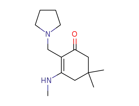 5,5-Dimethyl-3-methylamino-2-(1-pyrrolidinylmethyl)-2-cyclohexen-1-on