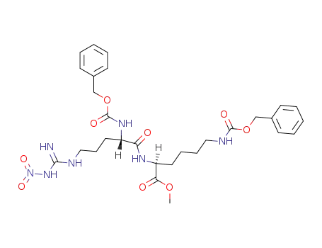 α-Carbobenzoxy-ω-nitro-L-arginyl-ω-carbobenzoxy-L-lysin-methylester