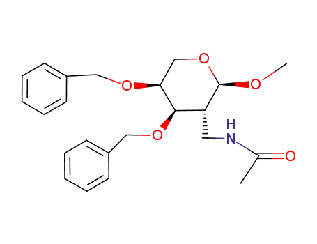 methyl 2-acetamidomethyl-3,4-di-O-benzyl-2-deoxy-α-L-arabinopyranoside