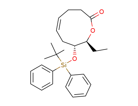 (Z)-(8R,9S)-8-(tert-Butyl-diphenyl-silanyloxy)-9-ethyl-4,7,8,9-tetrahydro-3H-oxonin-2-one
