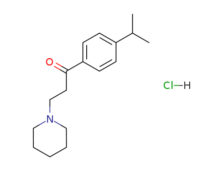 1-Propanone, 1-[4-(1-methylethyl)phenyl]-3-(1-piperidinyl)-, hydrochloride