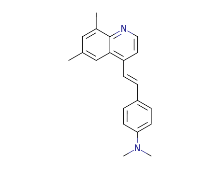 Benzenamine,4-[2-(6,8-dimethyl-4-quinolinyl)ethenyl]-N,N-dimethyl- cas  19716-21-3