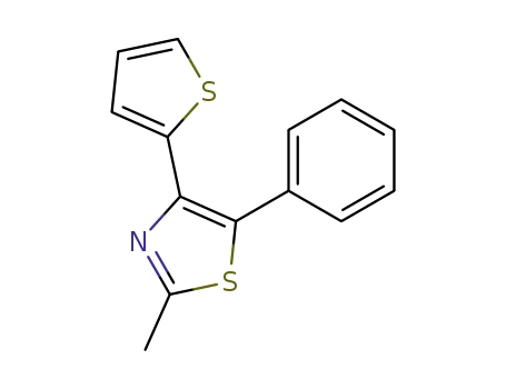 Thiazole, 2-methyl-5-phenyl-4-(2-thienyl)-