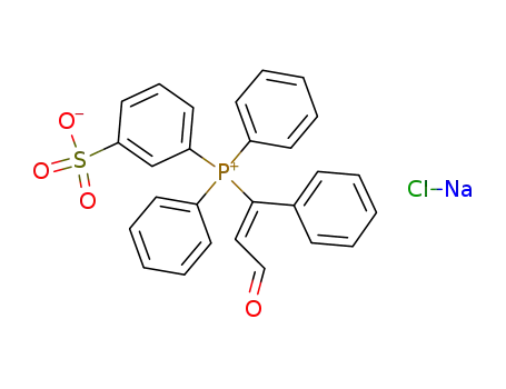 (2-formyl-1-phenylethenyl)diphenyl(3-sulfophenyl)phosphonium chloride, sodium salt