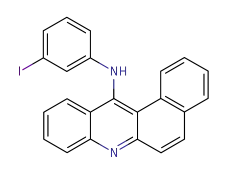 benz[<i>a</i>]acridin-12-yl-(3-iodo-phenyl)-amine
