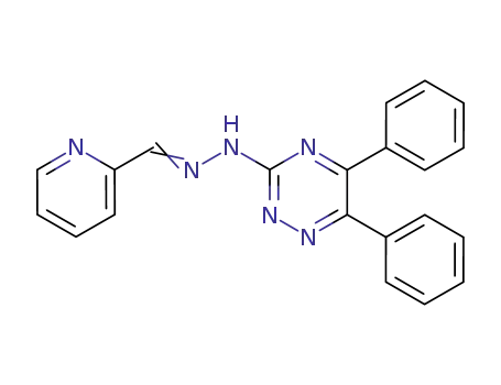 N-(5,6-Diphenyl-[1,2,4]triazin-3-yl)-N'-[1-pyridin-2-yl-meth-(E)-ylidene]-hydrazine