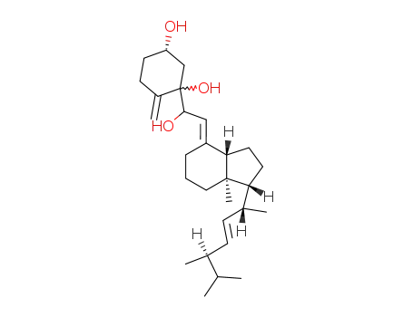Molecular Structure of 56282-28-1 (9,10-Secoergosta-7,10(19),22-triene-3β,5,6-triol)