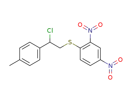 Benzene, 1-[[2-chloro-2-(4-methylphenyl)ethyl]thio]-2,4-dinitro-