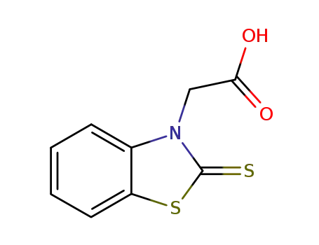 Molecular Structure of 59794-34-2 (3(2H)-Benzothiazoleaceticacid, 2-thioxo-)