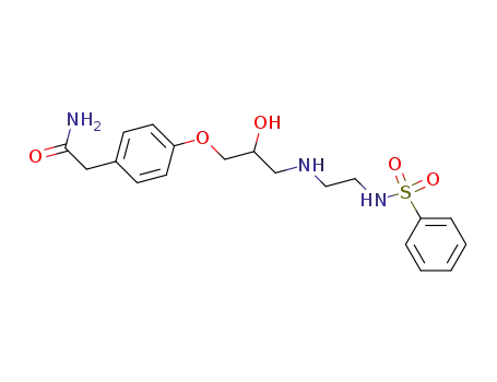 Molecular Structure of 58027-20-6 (2-{4-[3-(2-Benzenesulfonylamino-ethylamino)-2-hydroxy-propoxy]-phenyl}-acetamide)