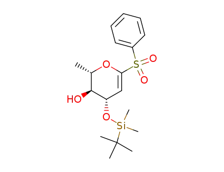 (2S,3S,4S)-6-Benzenesulfonyl-4-(tert-butyl-dimethyl-silanyloxy)-2-methyl-3,4-dihydro-2H-pyran-3-ol