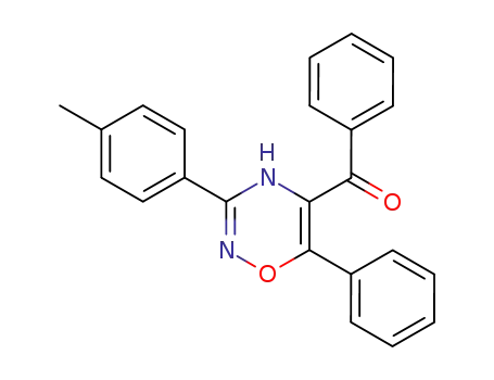 Molecular Structure of 84768-37-6 (5-benzoyl-6-phenyl-3-p-tolyl-4H-1,2,4-oxadiazine)
