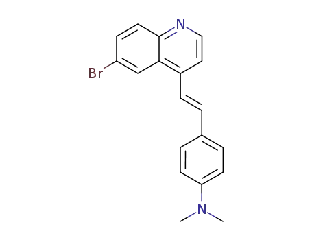 4-[<i>trans</i>-2-(6-bromo-[4]quinolyl)-vinyl]-<i>N</i>,<i>N</i>-dimethyl-aniline